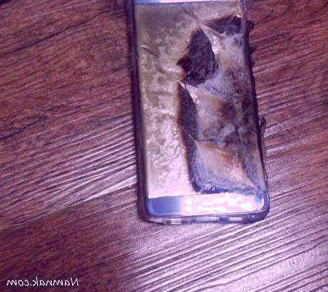 منفجرشدن گلکسی نوت 7درحین شارژ galaxy