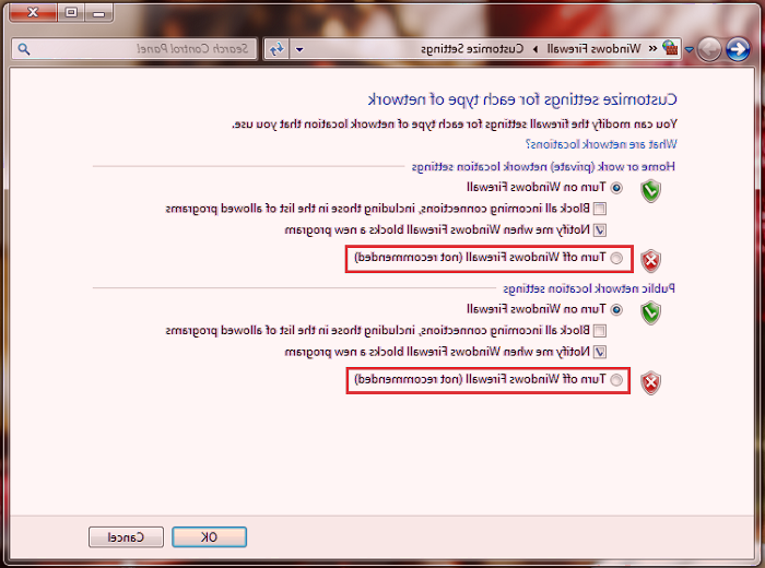 ترفند فایروال ویندوز