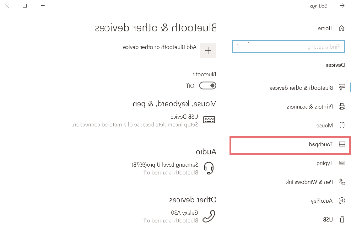 تاچ پد لپ تاپ