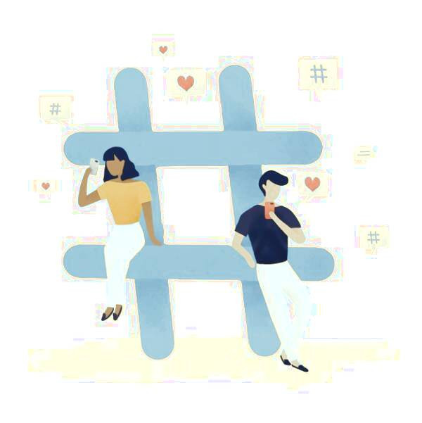 محبوب شدن با هشتگ