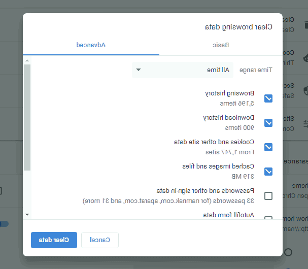 پاک کردن کش کروم