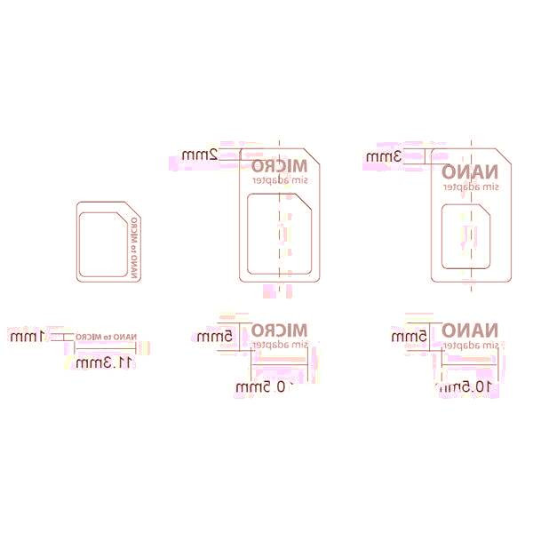 ابعاد سیم کارت