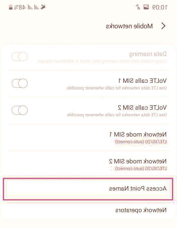 تنظیمات اینترنت رایتل