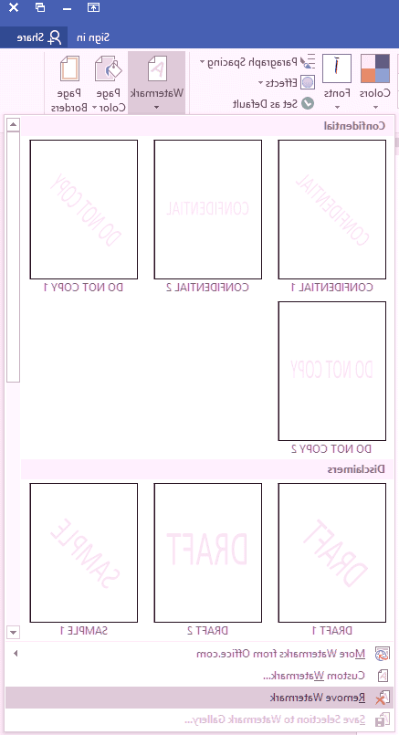 اضافه کردن واترمارک ورد