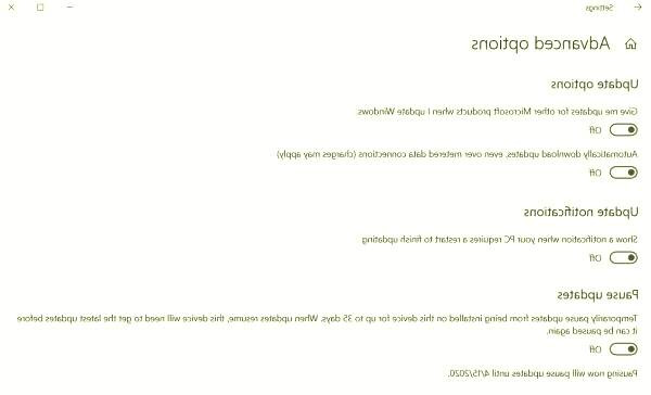 بستن آپدیت ویندوز