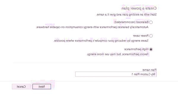 پلن برق ویندوز