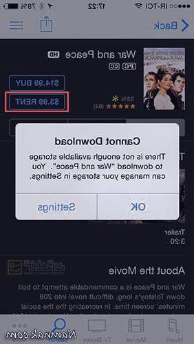فضای اشغال شده آیفون