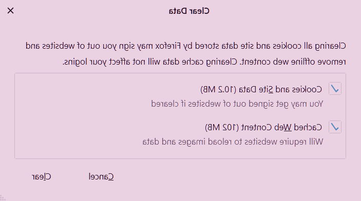 کش مرورگر فایرفاکس