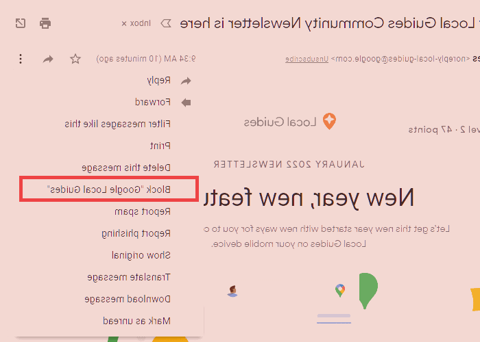 بلاک ایمیل تبلیغاتی