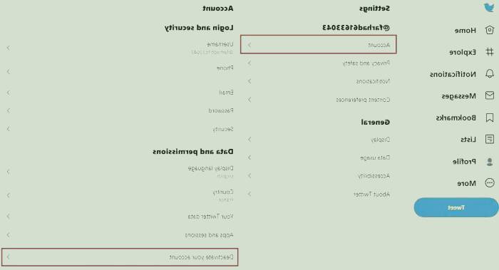 دیلیت اکانت توییتر