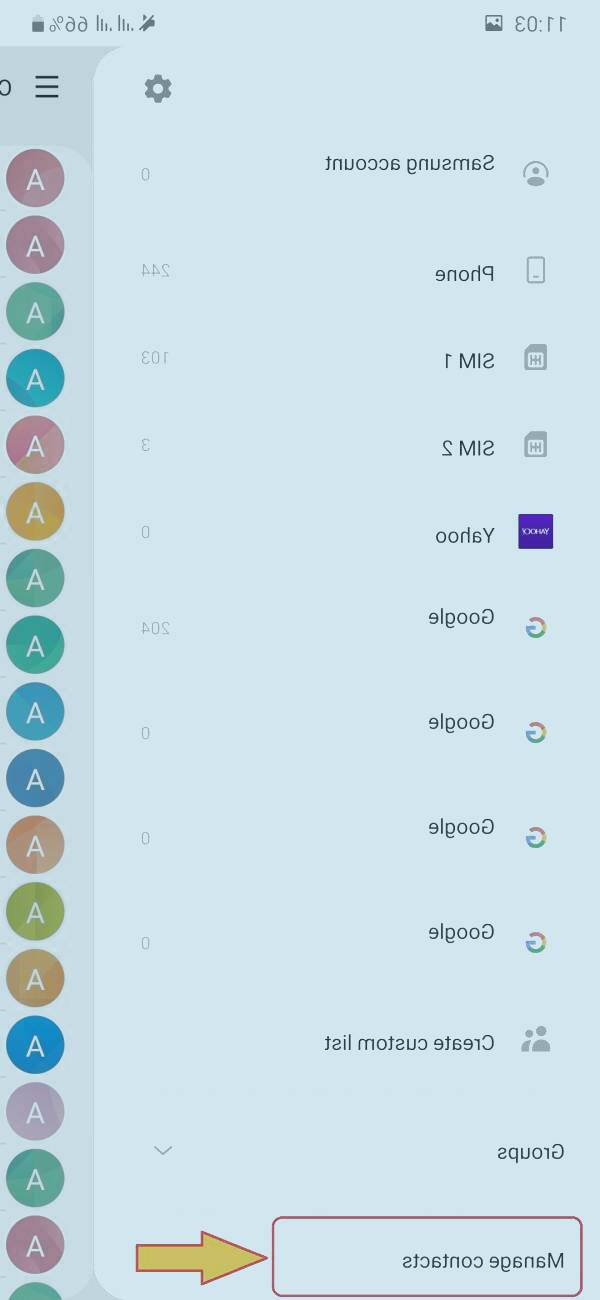 بکاپ مخاطبین سامسونگ