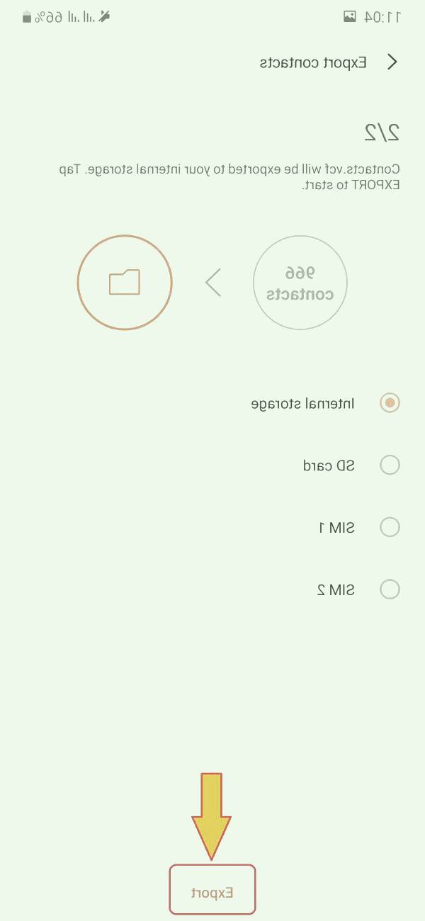 بکاپ مخاطبین