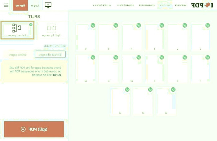 جدا کردن صفحات pdf