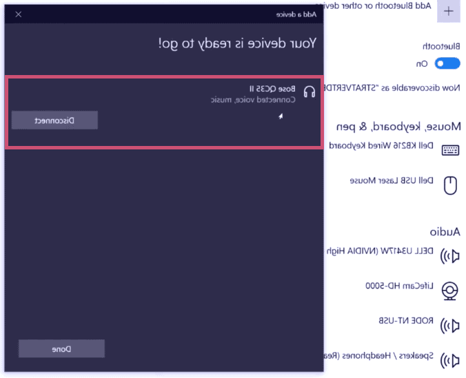 اتصال هدفون بلوتوثی