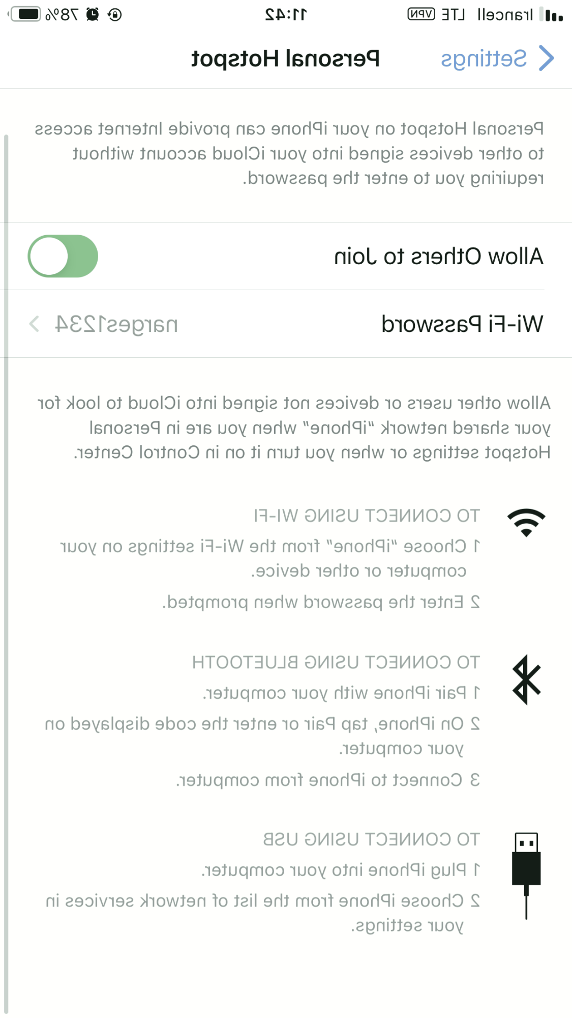 اشتراک گذاری اینترنت آیفون