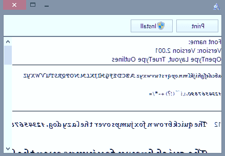 نصب فونت در کامپیوتر