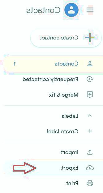 export کردن مخاطبان جیمیل مخاطبان جیمیل