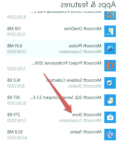 گزینه Microsoft Store را انتخاب کنید ویندوز استور