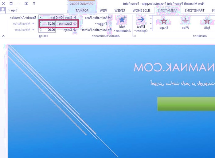 ساخت تایمر در پاورپوینت تایمر پاورپوینت