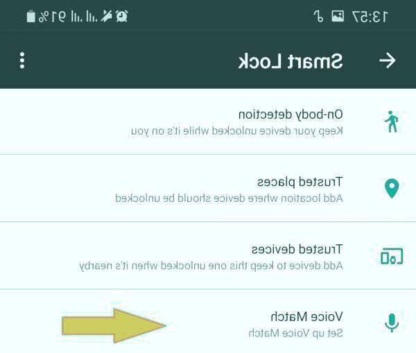 Voice Match را انتخاب کنید شنود مکالمات