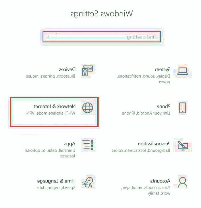Network & Internet را انتخاب کنید غیر فعال کردن آپدیت ویندوز