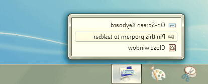 Pin this program to taskbar را انتخاب کنید کیبورد ویندوز 7